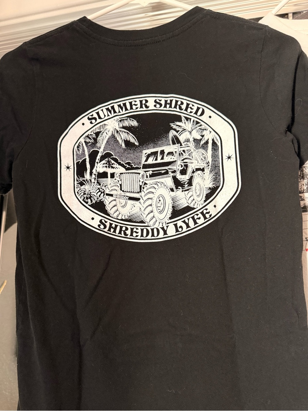 "Summer Shred" Black Short Sleeve Tee - Kids